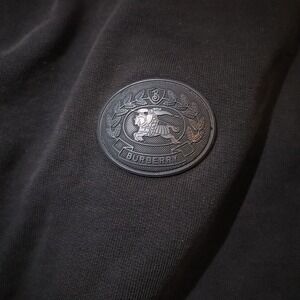 Burberry Black Cargo Jogger Sweatpants Logo Patch Size S